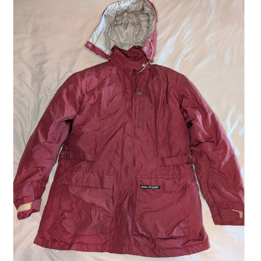 Vintage 80's Sierra Designs Down filled Parka Oakland CA USA 12 Med Women's
